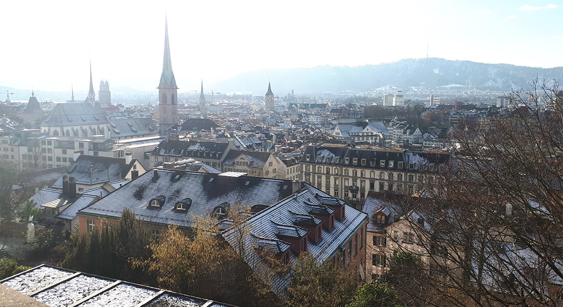 The view from ETH's restaurant, Mensa Polyterasse